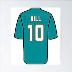 Tyreek Hill Classic Jersey Poster