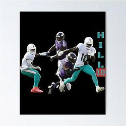 Tyreek Hill Dolphins poster