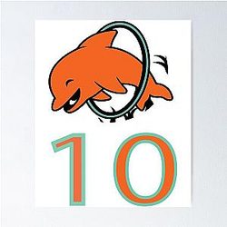 Tyreek Hill Dolphins Poster