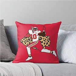 Tyreek Hill Cheetah Throw Pillow