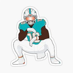 Tyreek Hill Dolphins Sticker
