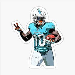 Tyreek Hill Print Sticker