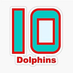 Tyreek Hill Dolphins Sticker