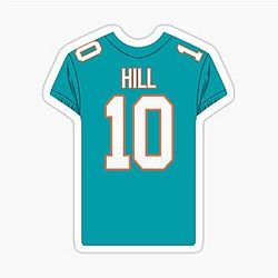 Tyreek Hill Jersey Sticker