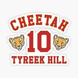 Cheetah Tyreek Hill Sticker