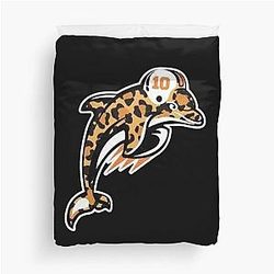 Tyreek Hill Dolphin Duvet Cover