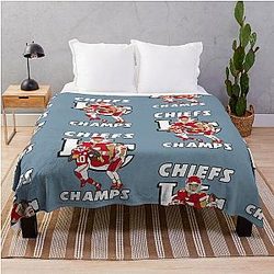 Mahomes and Tyreek Hill in KCC Throw Blanket
