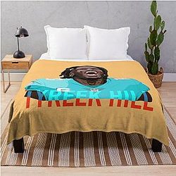 Tyreek Hill Dolphins Throw Blanket