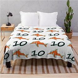 Tyreek Hill Dolphins Throw Blanket
