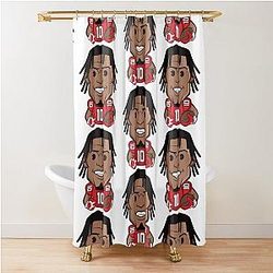 Tyreek Hill Dolphins Shower Curtain