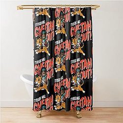 Tyreek Hill Dolphins Cheetah Out Shower Curtain