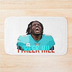 Tyreek Hill Dolphins Star Bath Mat