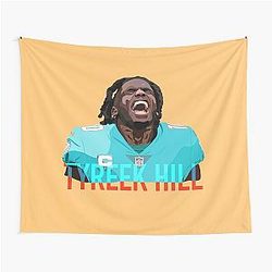 Tyreek Hill Dolphins Star Tapestry