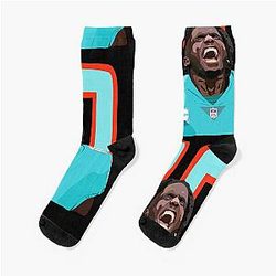 TYREEK HILL Dolphins STAR Socks