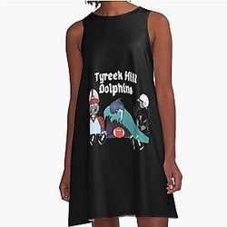 Tyreek Hill Dolphins A-line Dress
