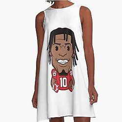Tyreek Hill Dolphins A-Line Dress