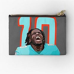 10 Tyreek Hill Dolphins Zipper Pouch