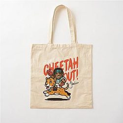 Tyreek Hill Dolphins Cheetah Out Cotton Tote Bag