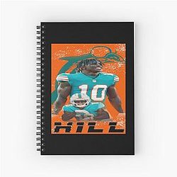 Tyreek Hill Dolphins Spiral Notebook