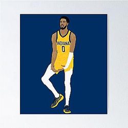 Tyrese Haliburton Celebration Poster