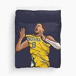 Tyrese Haliburton Celebration Duvet Cover