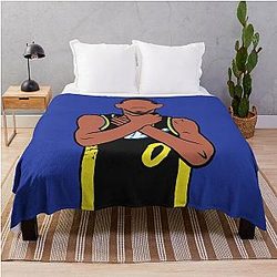 Tyrese Haliburton Choke Sign Throw Blanket