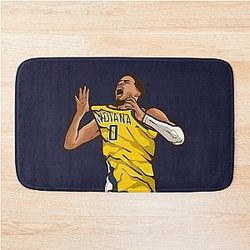 Tyrese Haliburton Cartoon Bath Mat