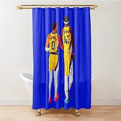 Tyrese Haliburton Pascal Siakam Indiana Pacers Basketball Shower Curtain