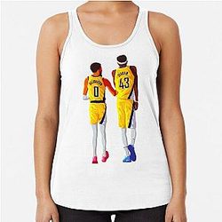 Tyrese Haliburton Pascal Siakam Indiana Pacers Basketball Racerback Tank Top