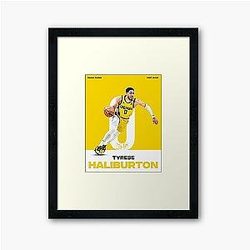 Tyrese Haliburton Framed Art Print