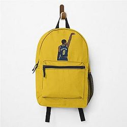 Tyrese Haliburton Holds the backpack