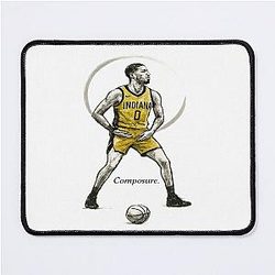 Tyrese Haliburton Composure Ink Tribute Mousepad