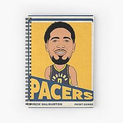 Tyrese Haliburton Spiral Notebook