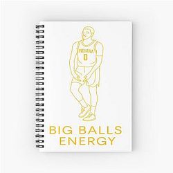 Tyrese Haliburton Big Energy Spiral Notebook