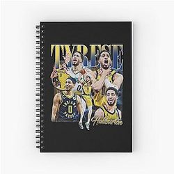 Tyrese Haliburton Retro Spiral Notebook