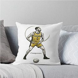 Tyrese Haliburton Composure Ink Tribute Throw Pillow