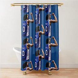 Tyrese Maxey Celebration Shower Curtain