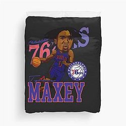76ers Tyrese Maxey Duvet Cover