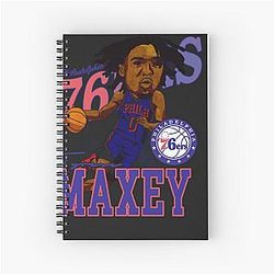 76ers Tyrese Maxey Caricature Notebook