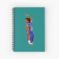 Tyrese Maxey Celebrates His Point Spiral Notebook