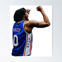 Tyrese Maxey Celebration Poster