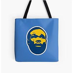 Tyron Woodley Blue and Yellow Tote Bag