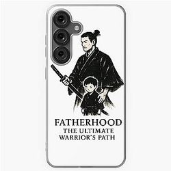 Fatherhood: The Ultimate Warrior’s Path – Samurai Ink Art Samsung Galaxy Soft Case