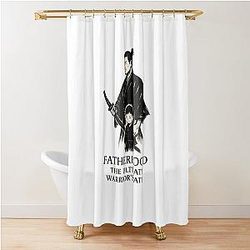 Fatherhood: The Ultimate Warrior's Path - Samurai Art Shower Curtain