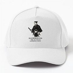 Fatherhood The Ultimate Warriors Path Samurai Ink Art Baseball Cap