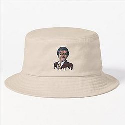 Ultimate Warrior x Ron Burgundy Mashup - Original painting by Tyler Tilley - Bent Memories Bucket Hat
