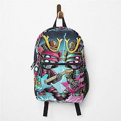 Cyber Shogun Rockbot The Ultimate Warrior of Power and Rebellion Model 8 Backpack
