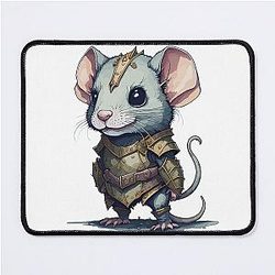 Ultimate Warrior Rat Mouse Pad