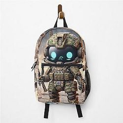 Cyber Shogun Rockbot - The Ultimate Warrior of Power and Rebellion  Model 28 Backpack