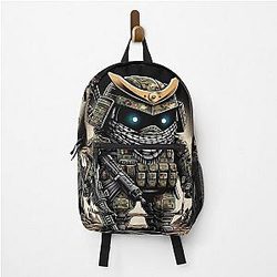 Cyber Shogun Rockbot - The Ultimate Warrior of Power Rebellion - Model 26 Backpack